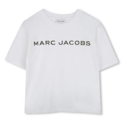 Camiseta de algod&oacute;n con estr&aacute;s MARC JACOBS NI&Ntilde;A