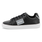 Zapatillas de piel de vacuno, NEGRO, hi-res