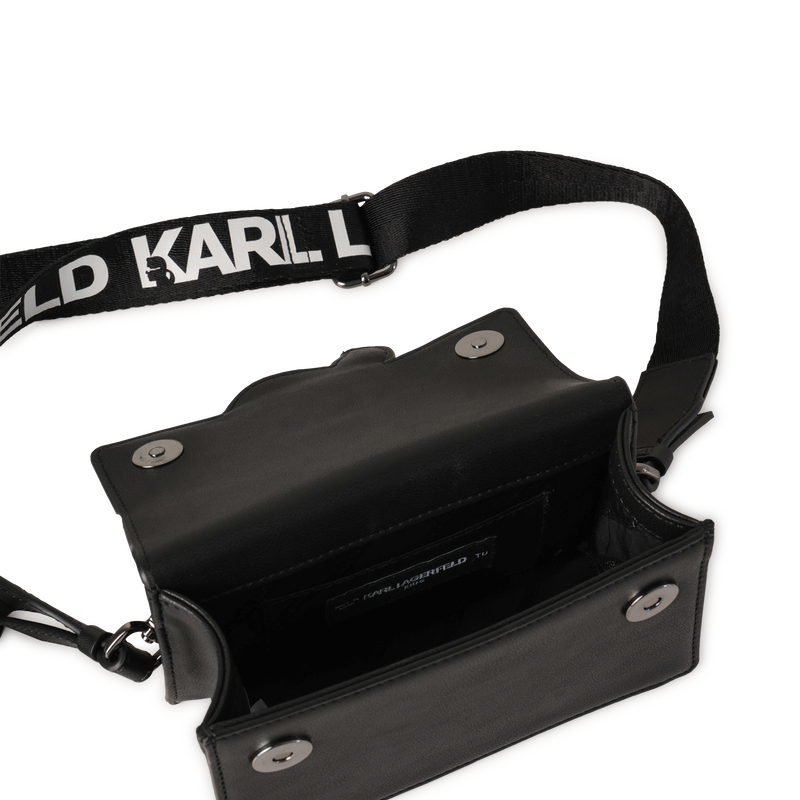 Bolso de mano en tejido recubierto de grano fino KARL LAGERFELD KIDS 
                        NI&Ntilde;A