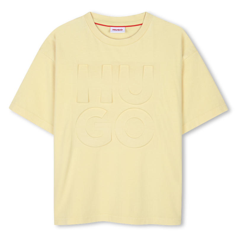 Camiseta de algod&oacute;n deste&ntilde;ida HUGO 
                        NI&Ntilde;O