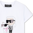 Camiseta de manga corta KARL LAGERFELD KIDS 
                    NI&Ntilde;A