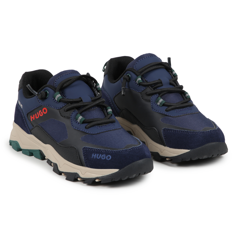 Deportivas multimaterial HUGO 
                        NI&Ntilde;O