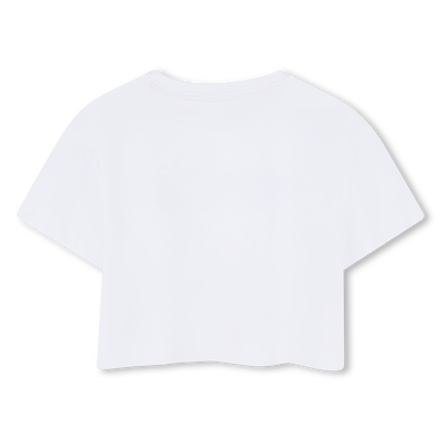 Camiseta con parche y logo HUGO NI&Ntilde;A