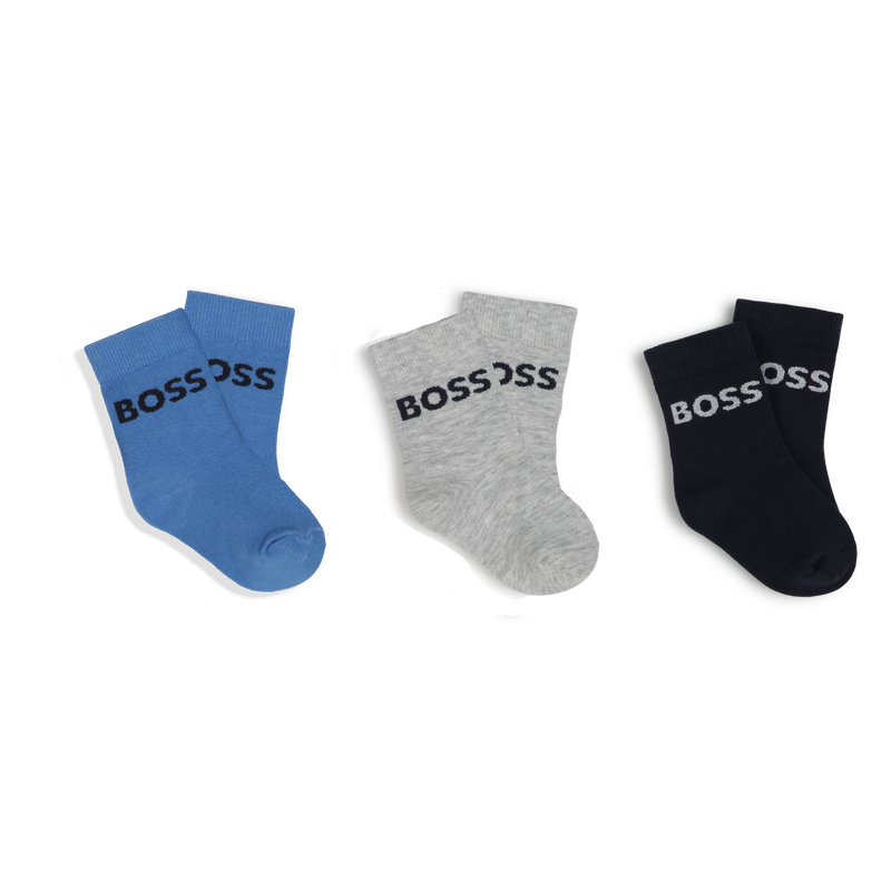 Pack de 3 pares de calcetines BOSS 
                        NI&Ntilde;O