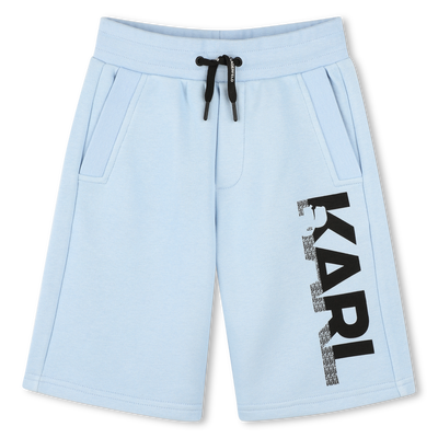 Bermudas el&aacute;sticas de algod&oacute;n KARL LAGERFELD KIDS NI&Ntilde;O