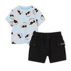 Conjunto de camiseta y pantal&oacute;n corto KARL LAGERFELD KIDS 
                    NI&Ntilde;O