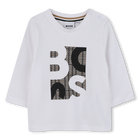 Camiseta de manga larga, BLANCO  NEGRO, hi-res