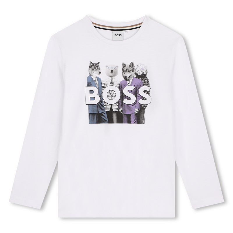 Camiseta de manga larga BOSS 
                        NI&Ntilde;O