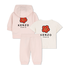 Conjunto de camiseta, c&aacute;rdigan y pantal&oacute;n KENZO KIDS 
                    UNISEXO