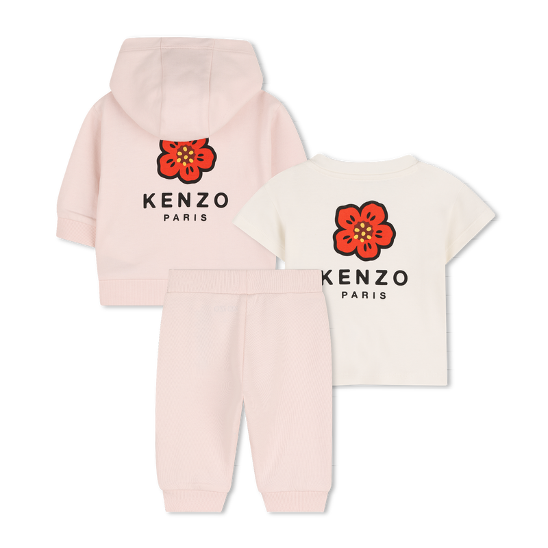 CONJUNTO DE CAMISETA, C&Aacute;RDIGAN Y PANTAL&Oacute;N KENZO KIDS 
                        UNISEXO