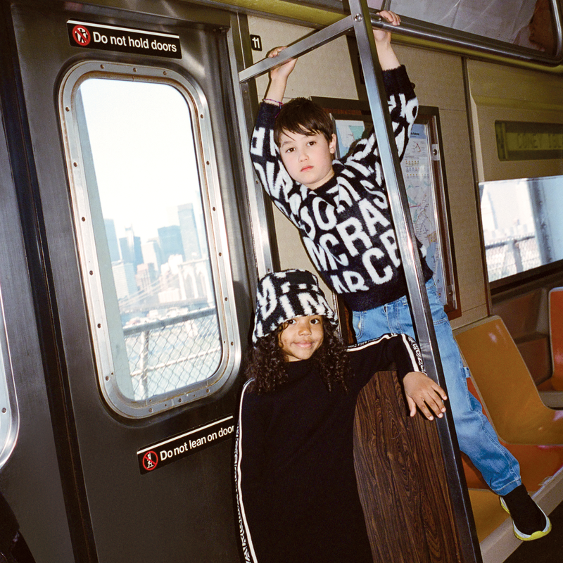 Vestido jersey algod&oacute;n y lana MARC JACOBS 
                        NI&Ntilde;A