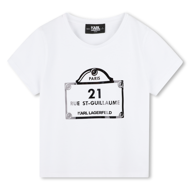 Camiseta con estampados KARL LAGERFELD KIDS 
                        NI&Ntilde;A