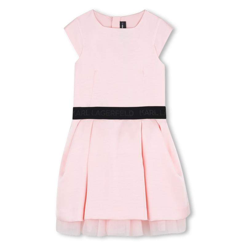 VESTIDO DE SAT&Eacute;N KARL LAGERFELD KIDS 
                        NI&Ntilde;A