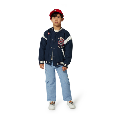 Gorra de algod&oacute;n bordada KENZO KIDS UNISEXO