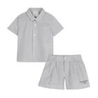 Conjunto de camisa y pantal&oacute;n corto GIVENCHY 
                    NI&Ntilde;O