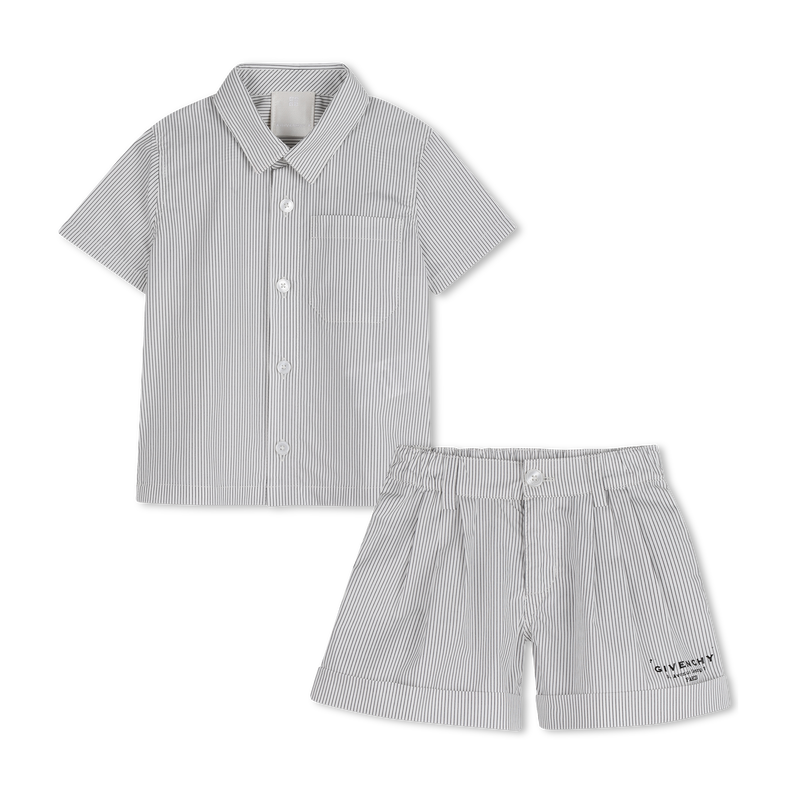 CONJUNTO DE CAMISA Y PANTAL&Oacute;N CORTO GIVENCHY 
                        NI&Ntilde;O