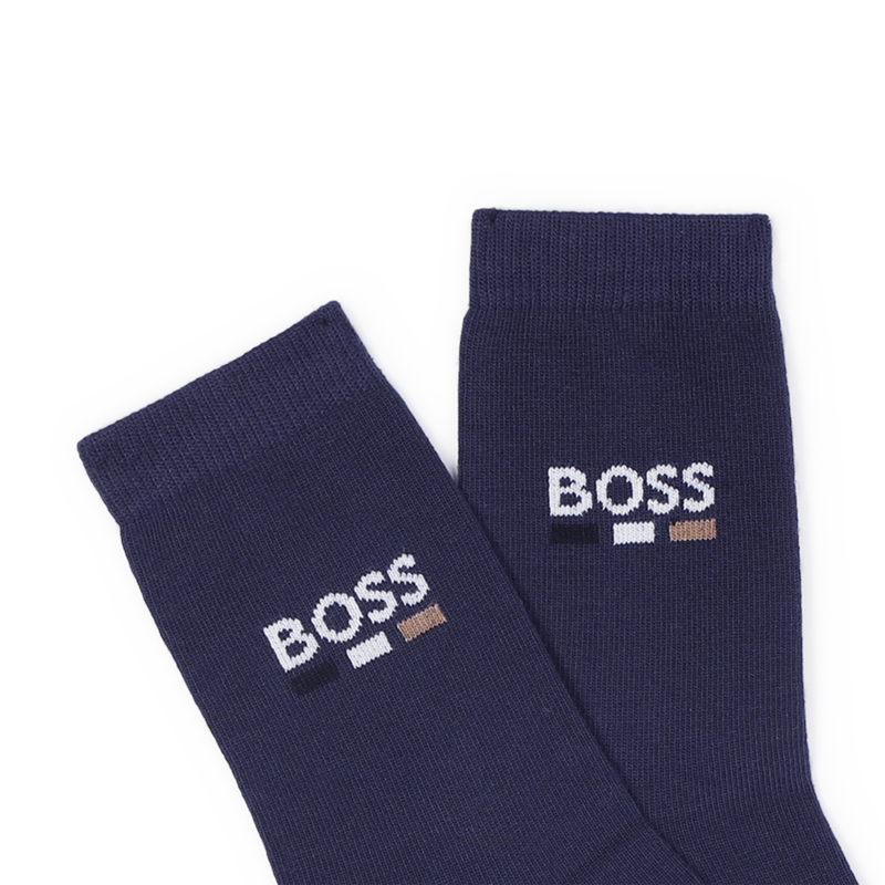 Pack de 2 pares de calcetines BOSS 
                        NI&Ntilde;O