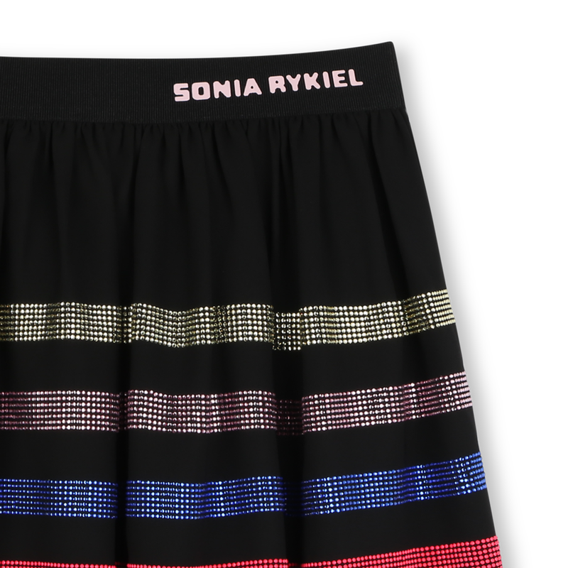 Falda de crep&eacute; con pedrer&iacute;a SONIA RYKIEL 
                        NI&Ntilde;A