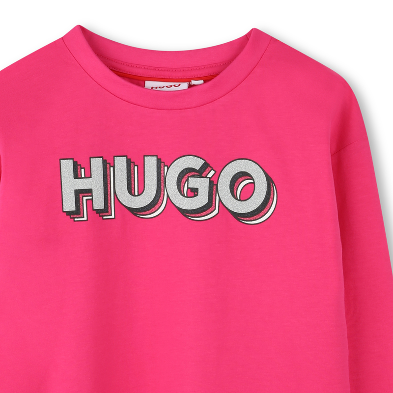 Camiseta con logo estampado HUGO 
                        NI&Ntilde;A