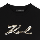 Camiseta con lentejuelas KARL LAGERFELD KIDS 
                    NI&Ntilde;A
