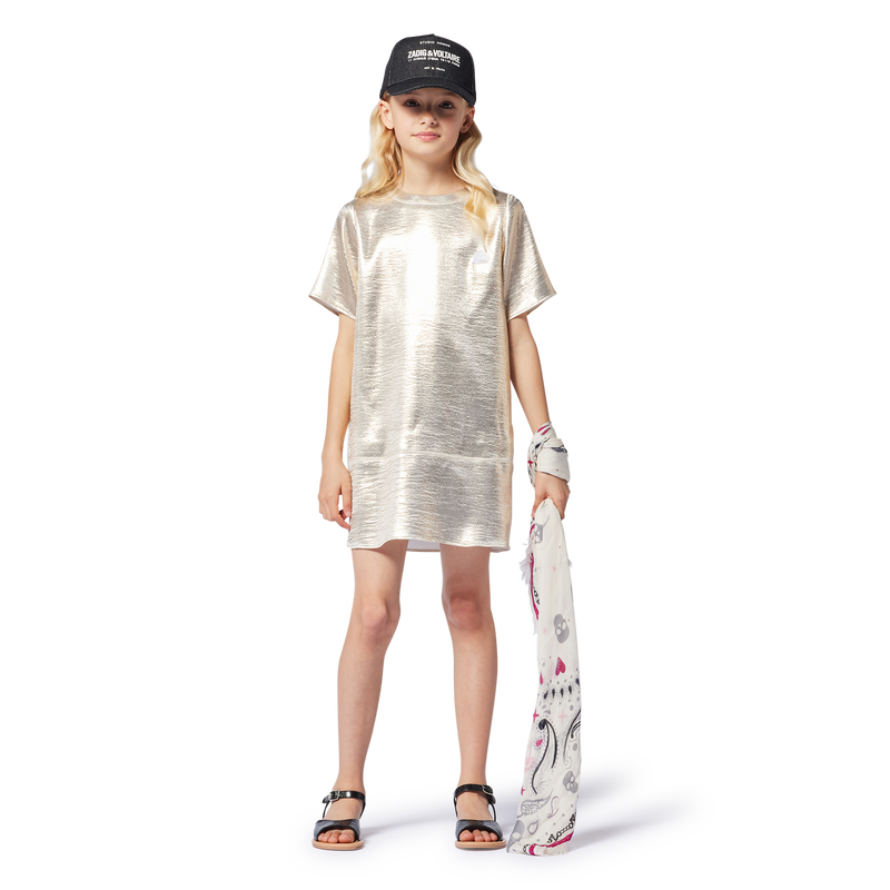 Vestido de aspecto metalizado ZADIG & VOLTAIRE 
                        NI&Ntilde;A