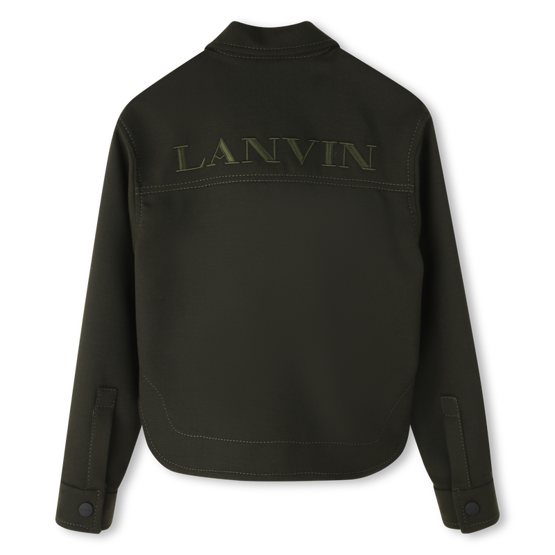 Camisa estampada bordada con logo lai LANVIN 
                        NI&Ntilde;A