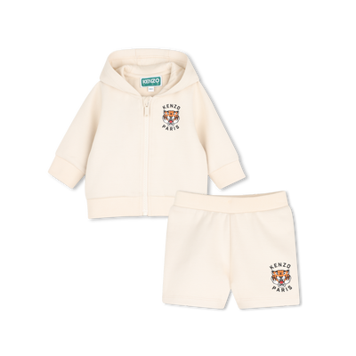 Conjunto de c&aacute;rdigan y pantal&oacute;n corto KENZO KIDS UNISEXO