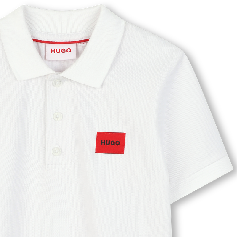 POLO DE MANGA CORTA HUGO 
                        NI&Ntilde;O
