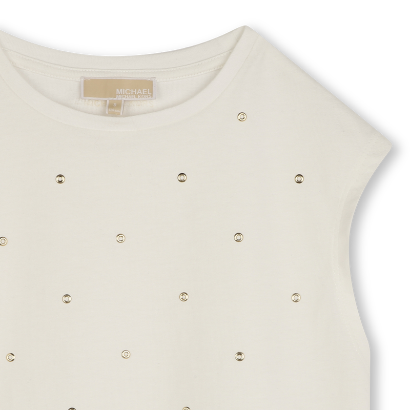 Camiseta algod&oacute;n de ceremonia MICHAEL KORS 
                        NI&Ntilde;A