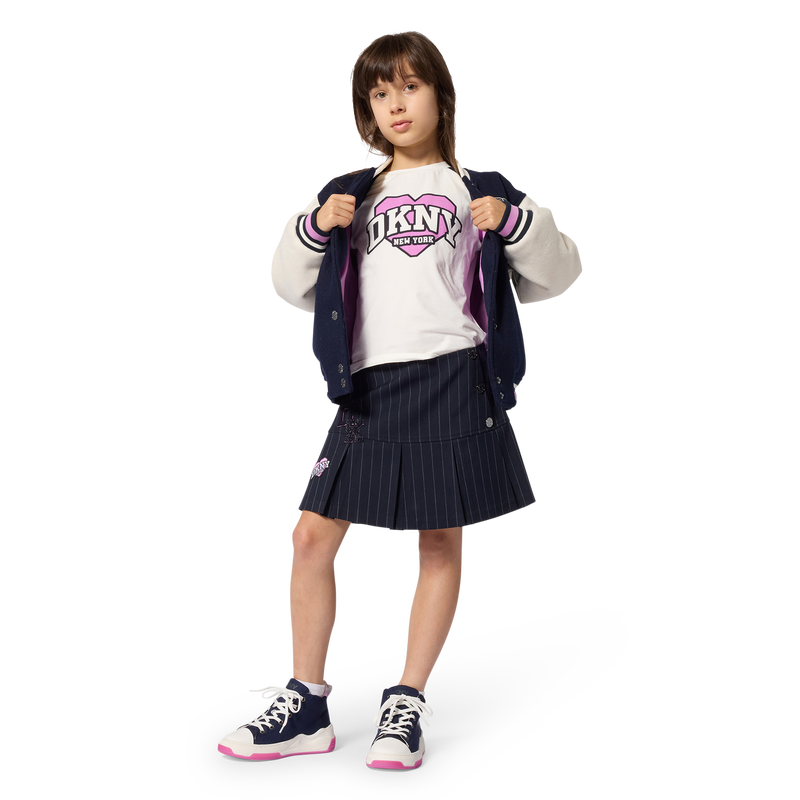 Falda plisada DKNY 
                        NI&Ntilde;A