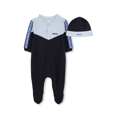 Pijama y gorro de mulet&oacute;n BOSS NI&Ntilde;O