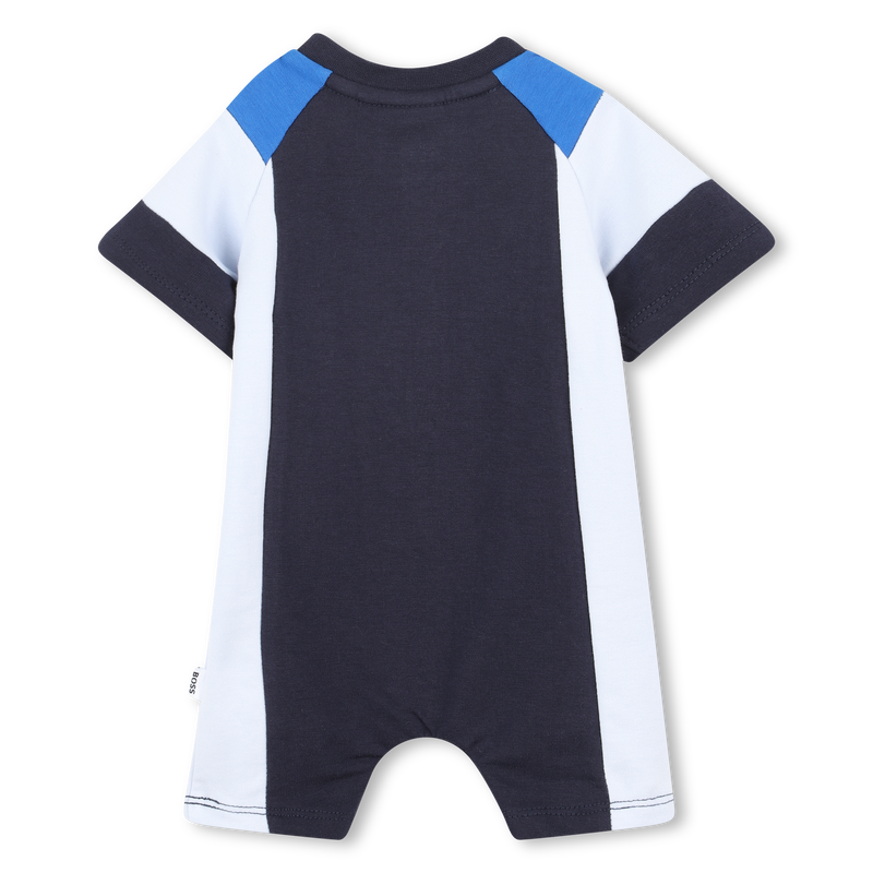 Mono corto tricolor BOSS 
                        NI&Ntilde;O