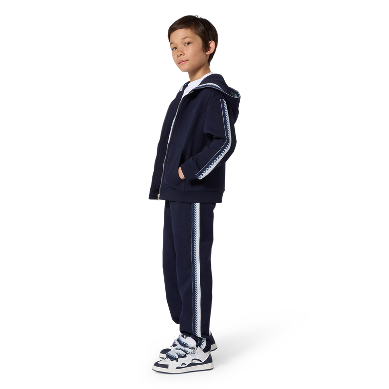 SUDADERA CON CAPUCHA CON CREMALLERA LANVIN 
                        NI&Ntilde;O