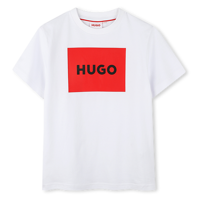 Camiseta algod&oacute;n y manga corta HUGO NI&Ntilde;O