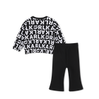 Conjunto de sudadera y pantal&oacute;n KARL LAGERFELD KIDS 
                    NI&Ntilde;A