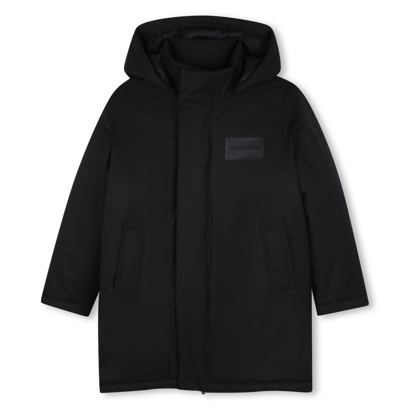 Parka con capucha KARL LAGERFELD KIDS 
                        NI&Ntilde;O