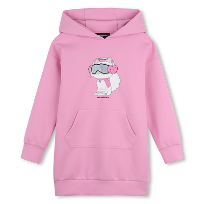 Vestido con capucha KARL LAGERFELD KIDS NI&Ntilde;A