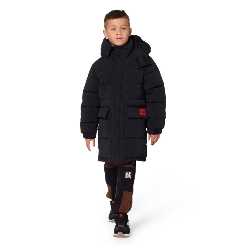Chaqueta larga acolchada HUGO 
                        NI&Ntilde;O