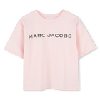 Camiseta de algod&oacute;n con estr&aacute;s MARC JACOBS 
                    NI&Ntilde;A