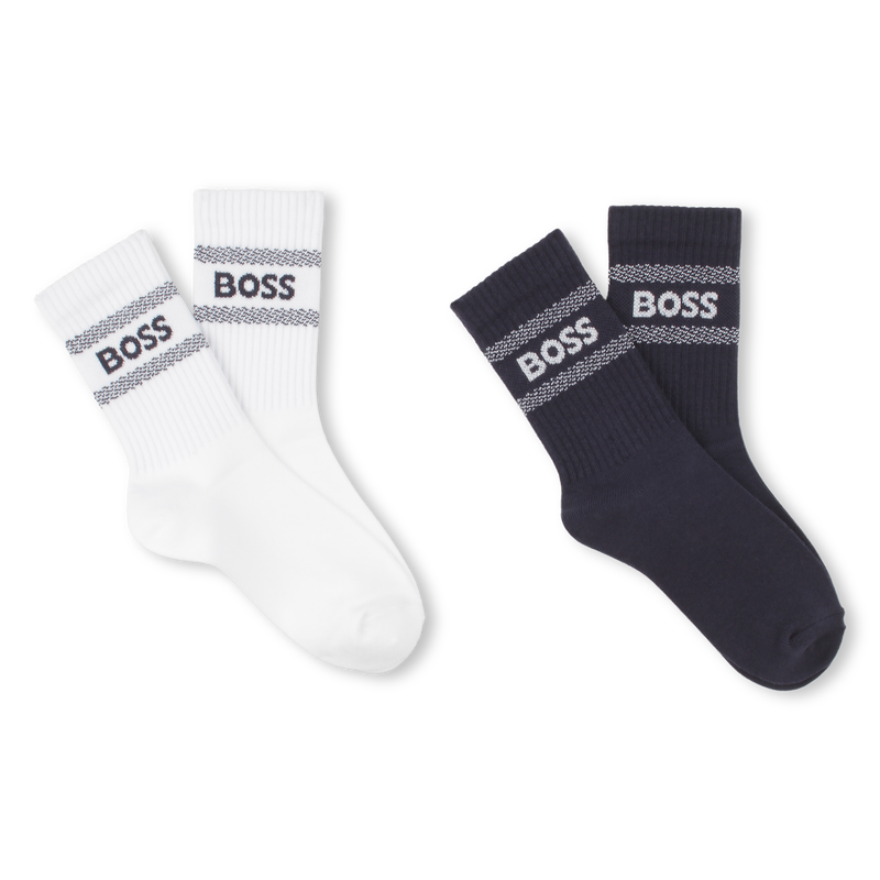 Pack de 2 pares de calcetines BOSS 
                        NI&Ntilde;O