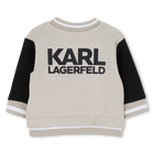 Conjunto de c&aacute;rdigan y pantal&oacute;n en doble jersey KARL LAGERFELD KIDS 
                    NI&Ntilde;O