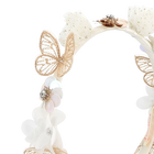 Diadema de flores y mariposas BILLIEBLUSH 
                    NI&Ntilde;A