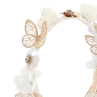 Diadema de flores y mariposas BILLIEBLUSH NI&Ntilde;A