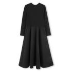 Vestido largo bimaterial DKNY 
                    NI&Ntilde;A