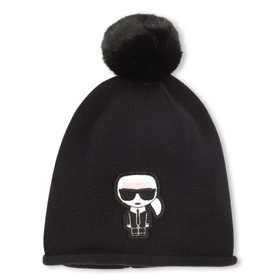 Gorro de punto KARL LAGERFELD KIDS NI&Ntilde;A