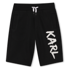 Bermudas de algod&oacute;n, NEGRO, hi-res