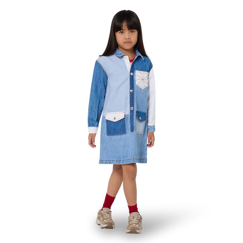 Vestido de denim KIDS AROUND 
                        NI&Ntilde;A
