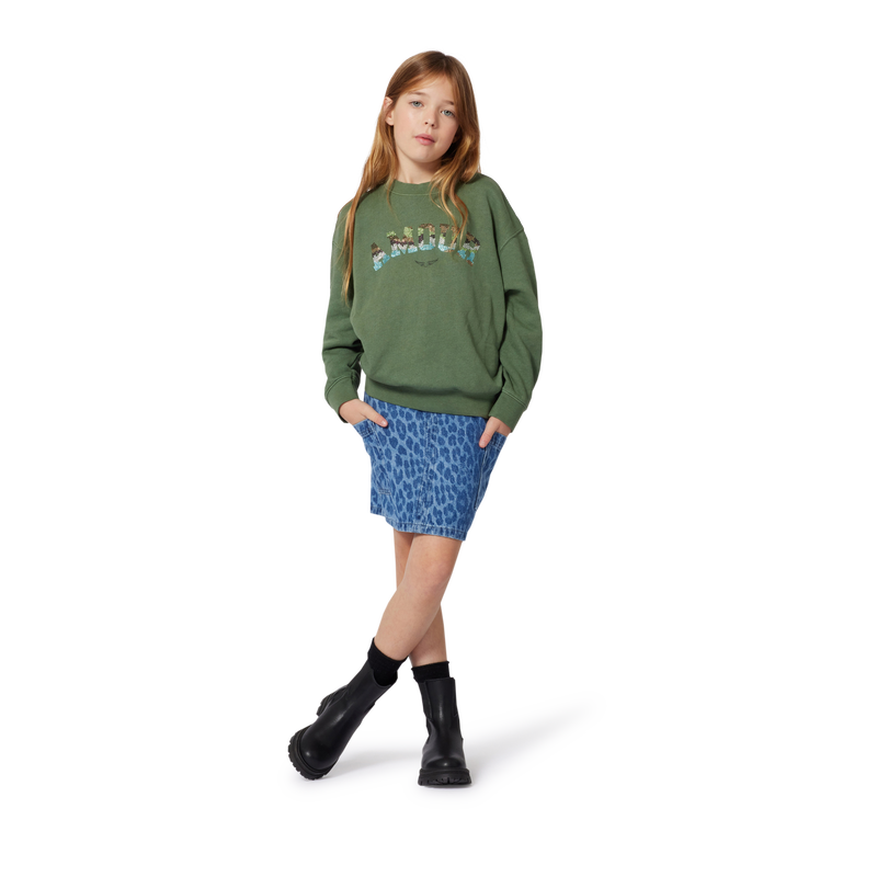 Sudadera jaspeada ZADIG & VOLTAIRE 
                        NI&Ntilde;A