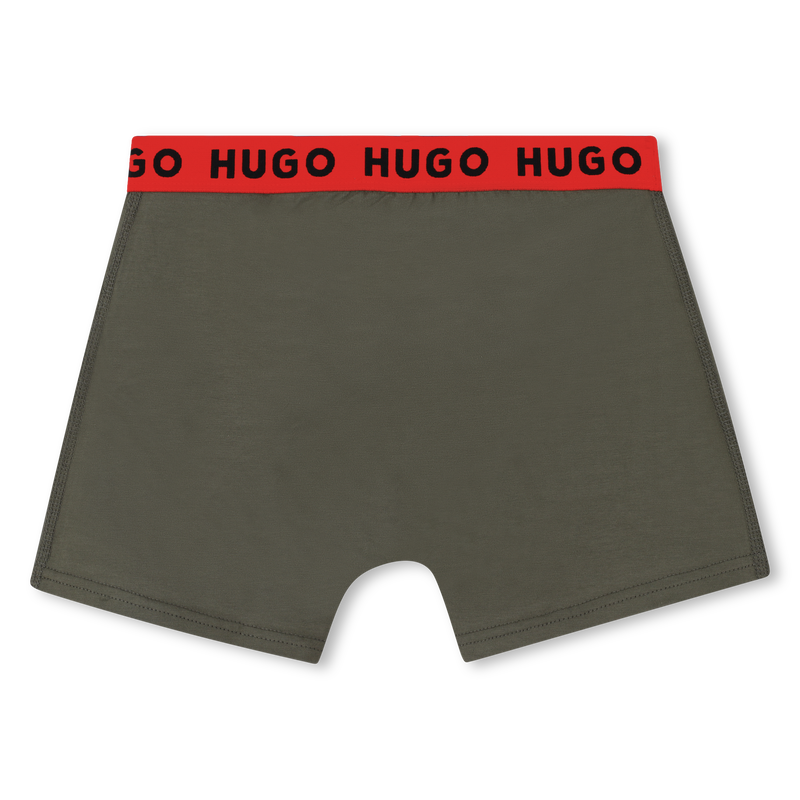 Pack de 2 calzoncillos b&oacute;xer HUGO 
                        NI&Ntilde;O