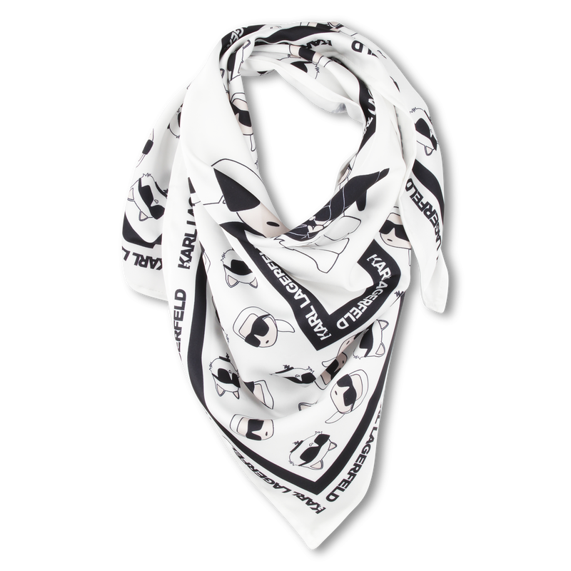 Pa&ntilde;uelo cuadrado y estampado KARL LAGERFELD KIDS 
                        NI&Ntilde;A